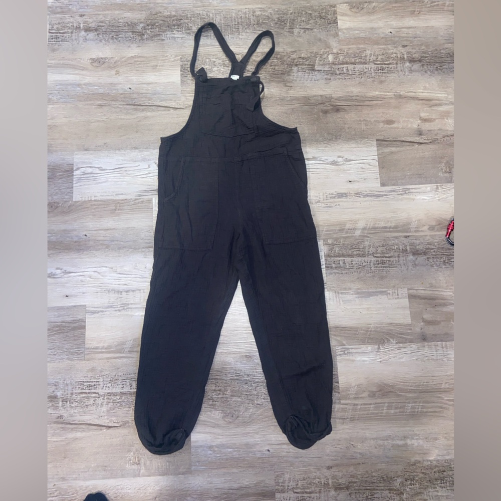 Aerie grey comfy overalls